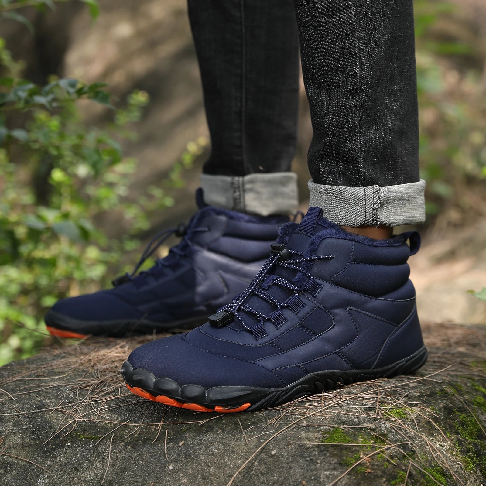 Barefoot Wide Toe Winter Hiking Boots – Men’s Waterproof Sneakers