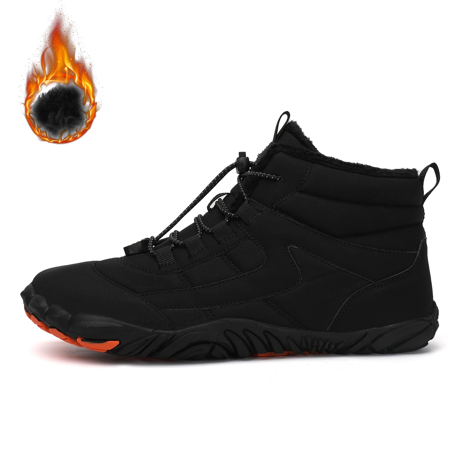 Barefoot Wide Toe Winter Hiking Boots – Men’s Waterproof Sneakers