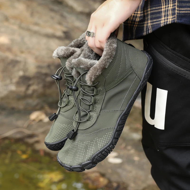 Barefoot Waterproof Winter Boots – Wide Toe Minimalist Sneakers