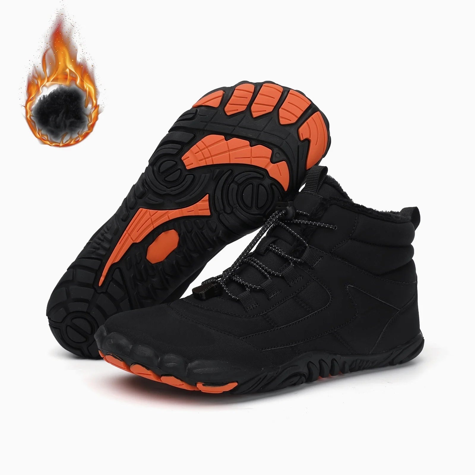 Barefoot Wide Toe Winter Hiking Boots – Men’s Waterproof Sneakers