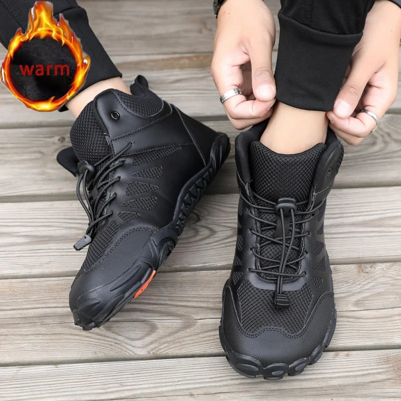 Barefoot Hiking Boots – Men’s Waterproof Outdoor Sneakers