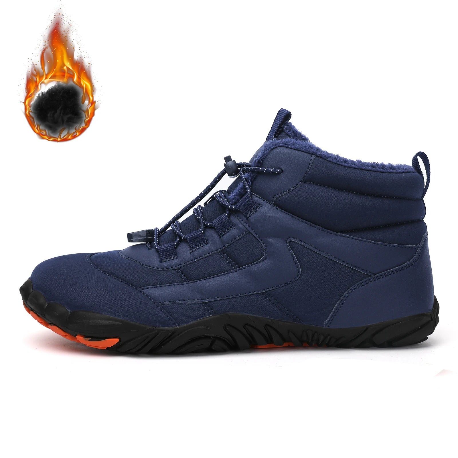 Barefoot Wide Toe Winter Hiking Boots – Men’s Waterproof Sneakers