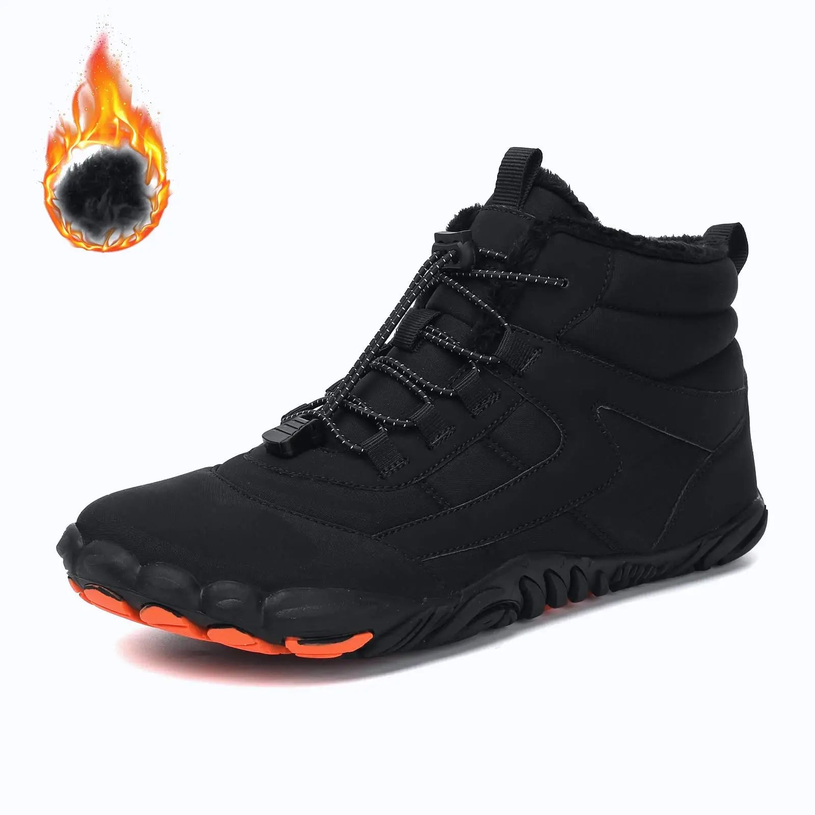 Barefoot Wide Toe Winter Hiking Boots – Men’s Waterproof Sneakers